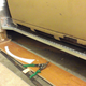 Fitting the rocker panel edge.